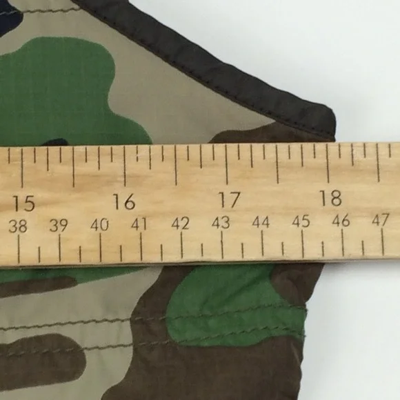 Denim Supply Ralph Lauren Vest Womens Medium Camo American Flag Lightweight USA - Picture 9 of 13